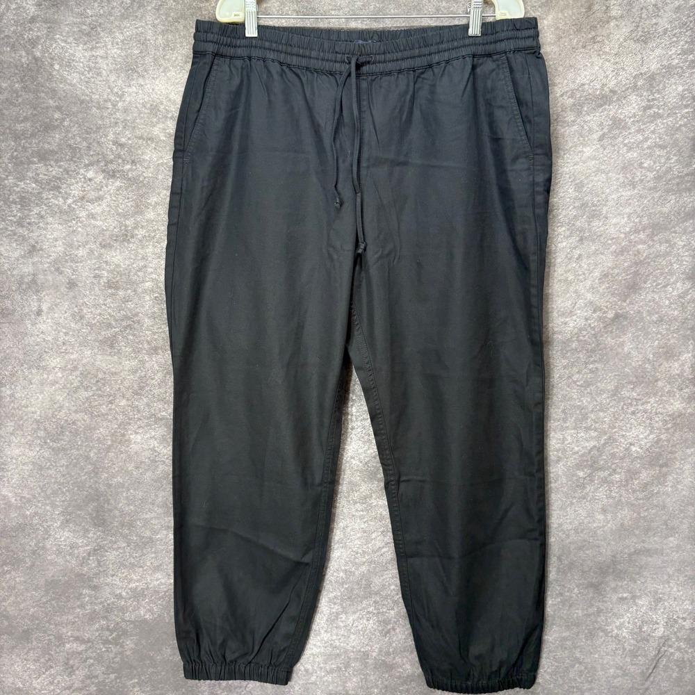 J.Crew Lightweight Jogger Pants in Cotton Tencel Twill Women's Size 16 Black NWT
